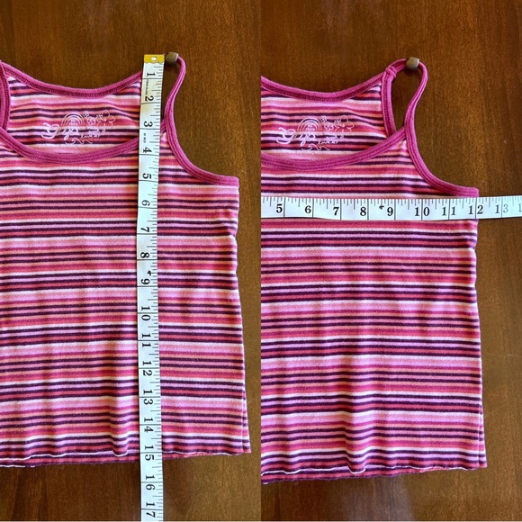 Y2K Pink Striped Tank Top - Picture 5 of 6
